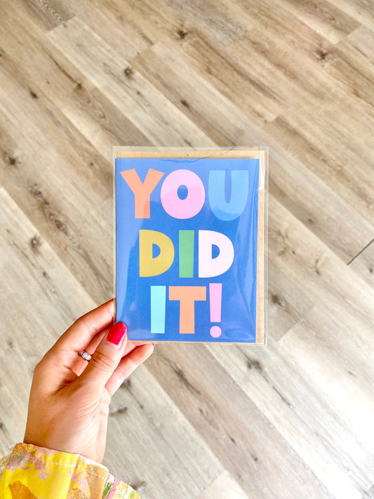 'You Did It' Greeting Card