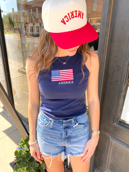 America Upside Down Hat