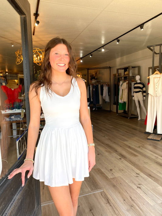 Ocean Drive White Athletic Dress