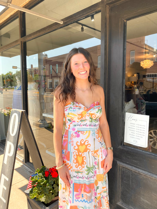 Destination Print Tube Dress