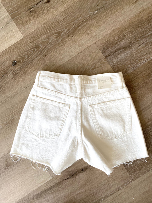 Everyday Denim White Shorts