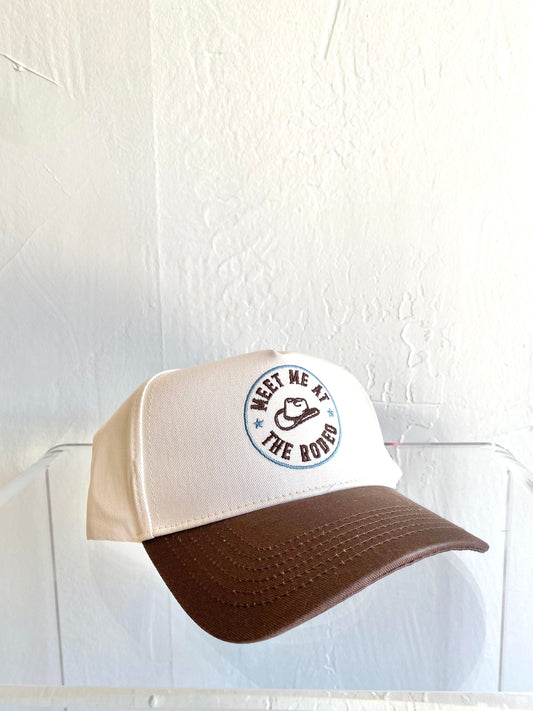 'Meet Me at the Rodeo' Brown Trucker Hat