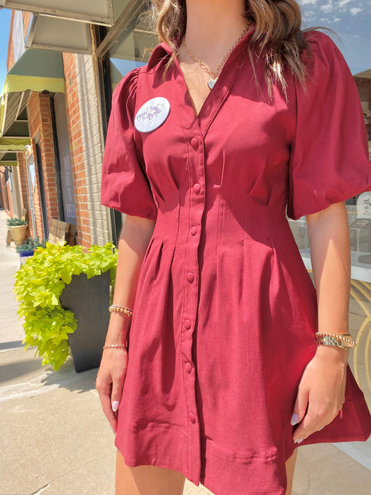 Sadie Balloon Sleeve Dress