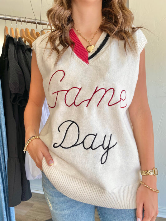 Gameday V-Neck Sweater