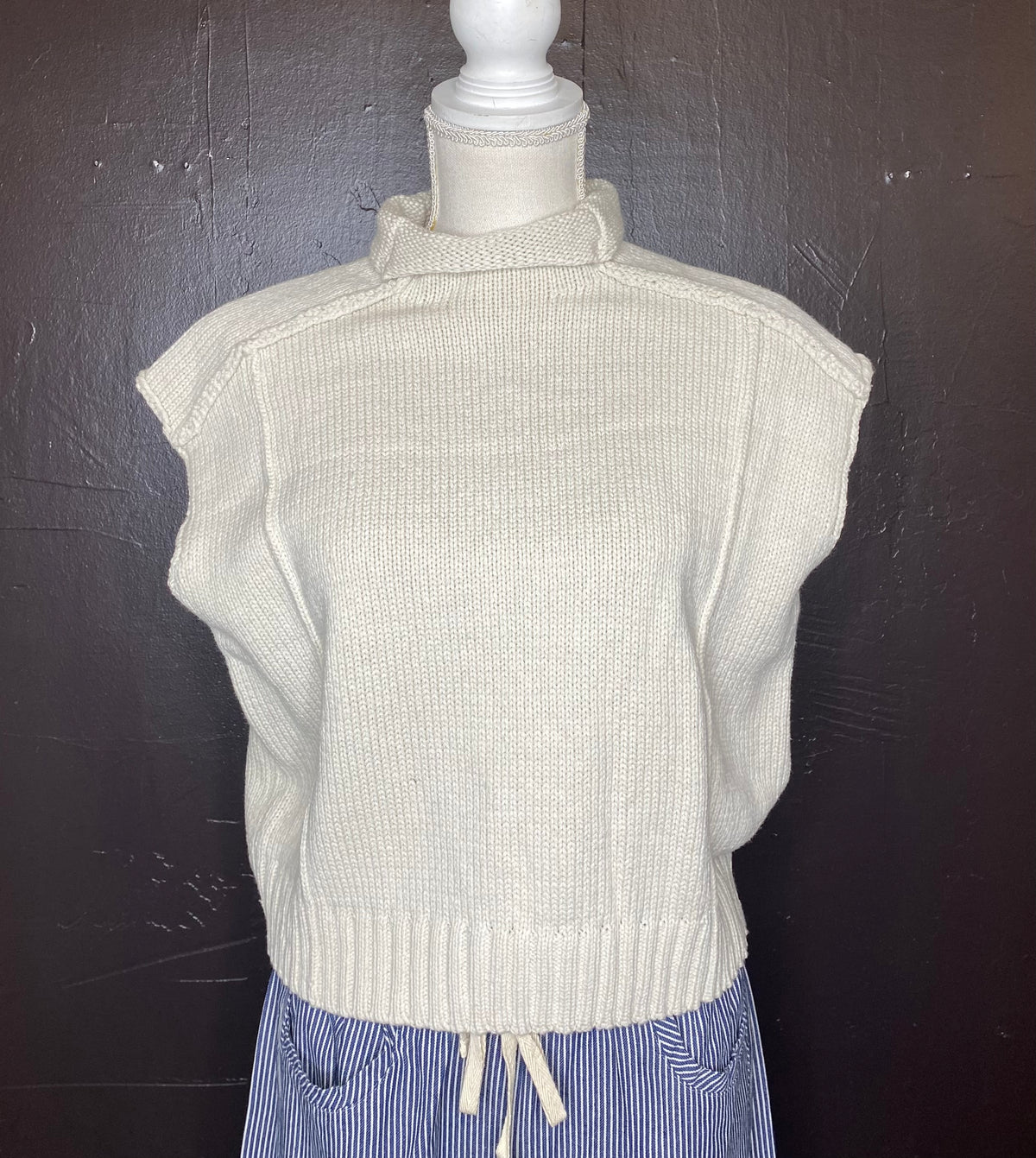 Mock Neck Sweater Vest