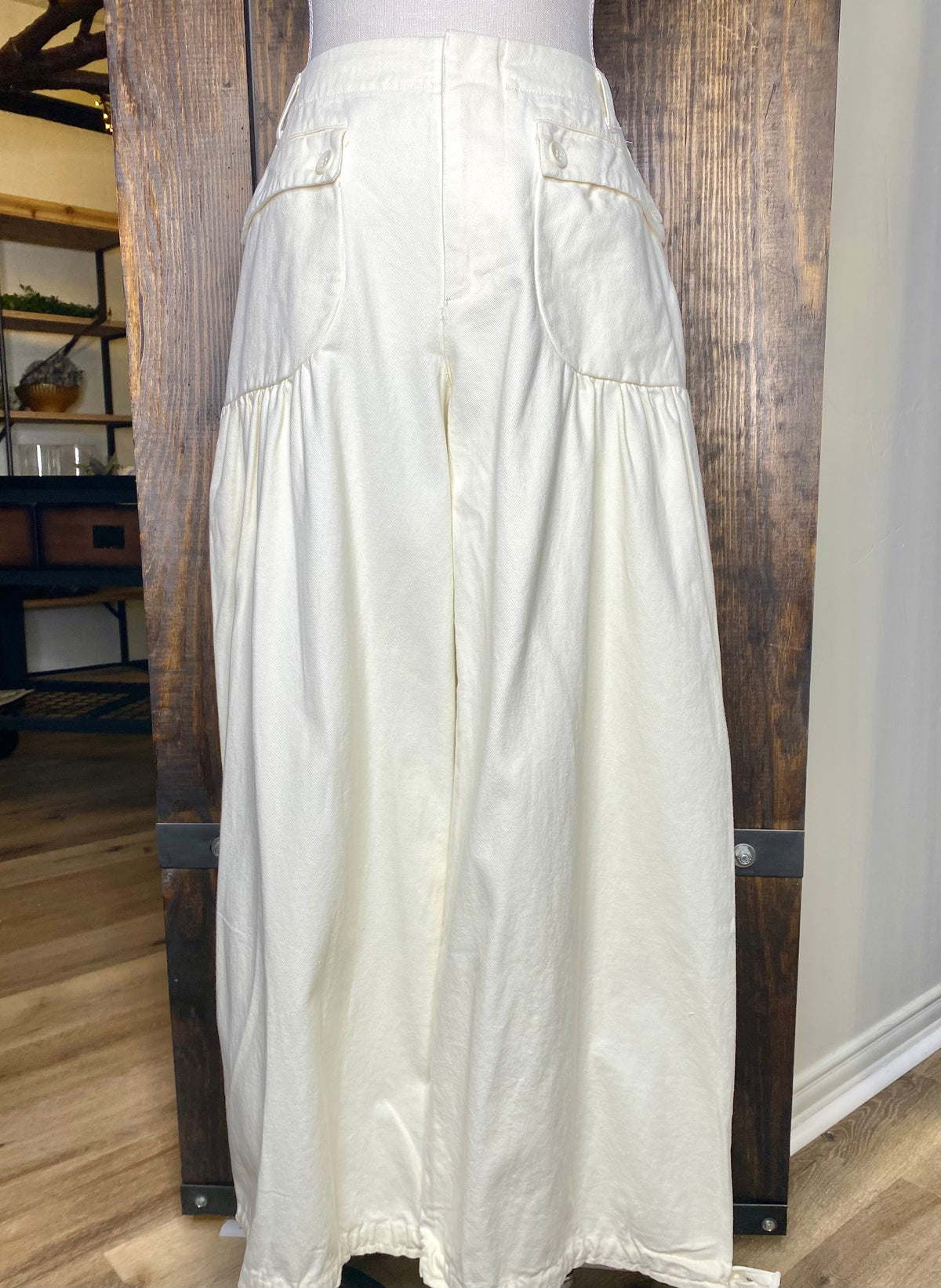 Mineral Washed Tie Cuff Pants