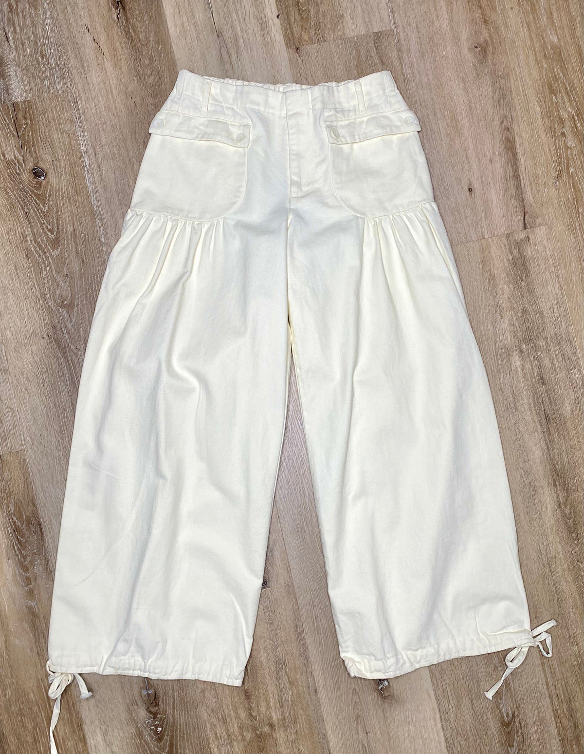 Mineral Washed Tie Cuff Pants