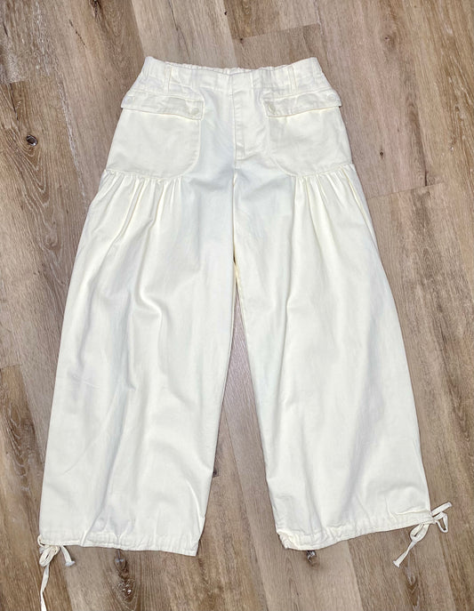 Mineral Washed Tie Cuff Pants