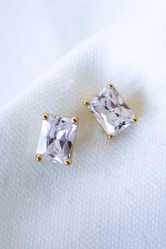 Prism Gold Stud Earring
