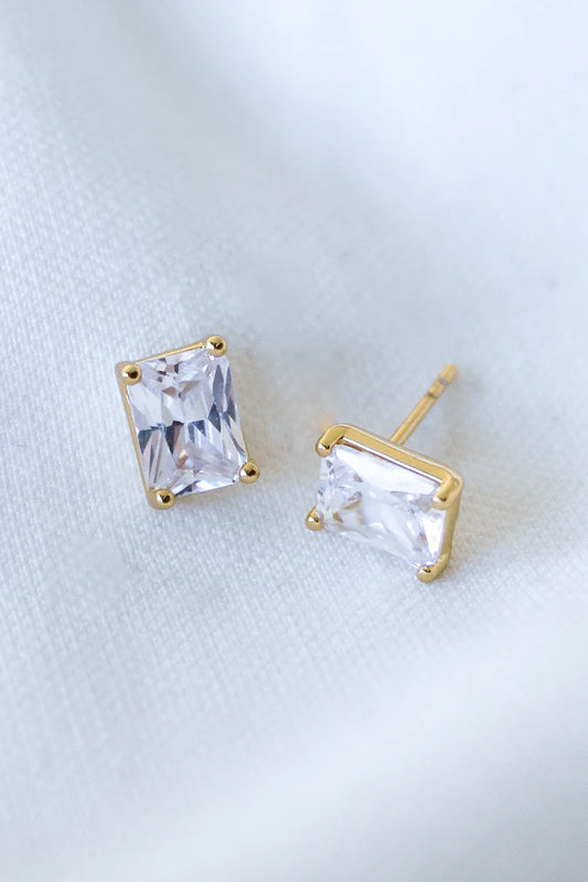 Prism Gold Stud Earring