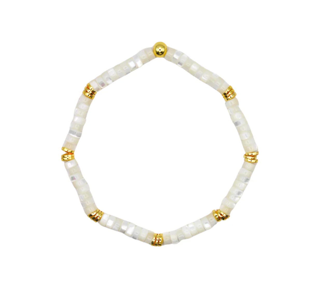 Mother of Pearl Pebble Bracelet