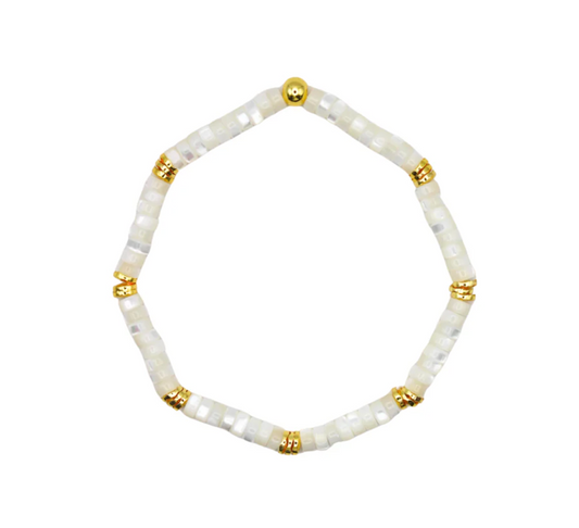 Mother of Pearl Pebble Bracelet