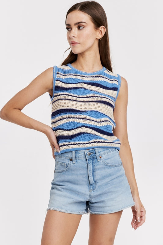 Sylvie Crochet Knit Top