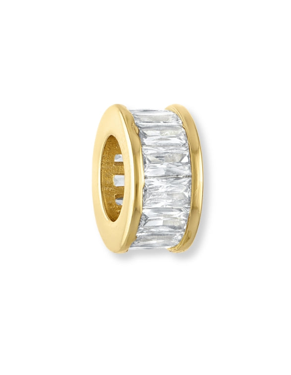 Baguette Band Rondelle Slide Charm