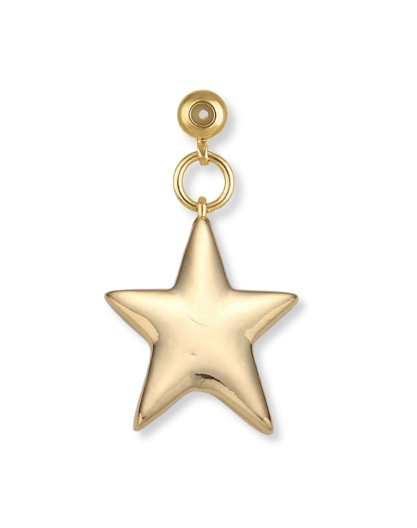 Gold Star Drop Charm