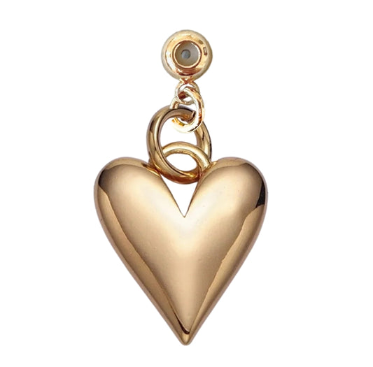 Vintage Heart Drop Charm