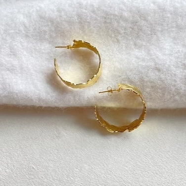 18K Gold Plated Hoops