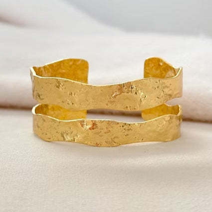 18K Gold Double Plated Cuff