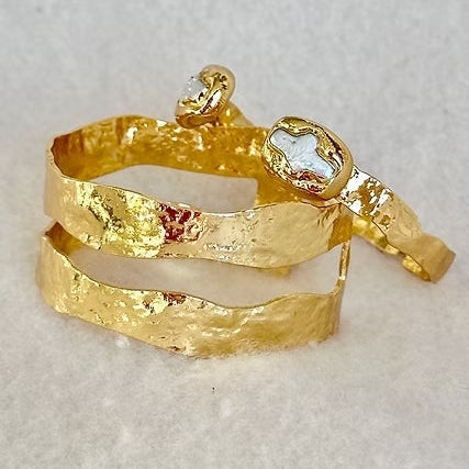 18K Gold Double Plated Cuff