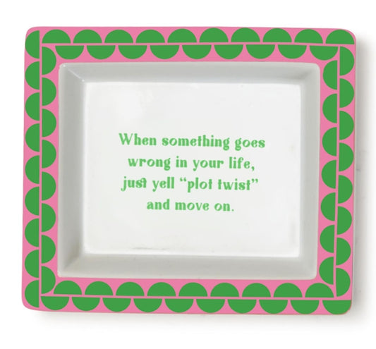 "Plot Twist" Trinket Tray