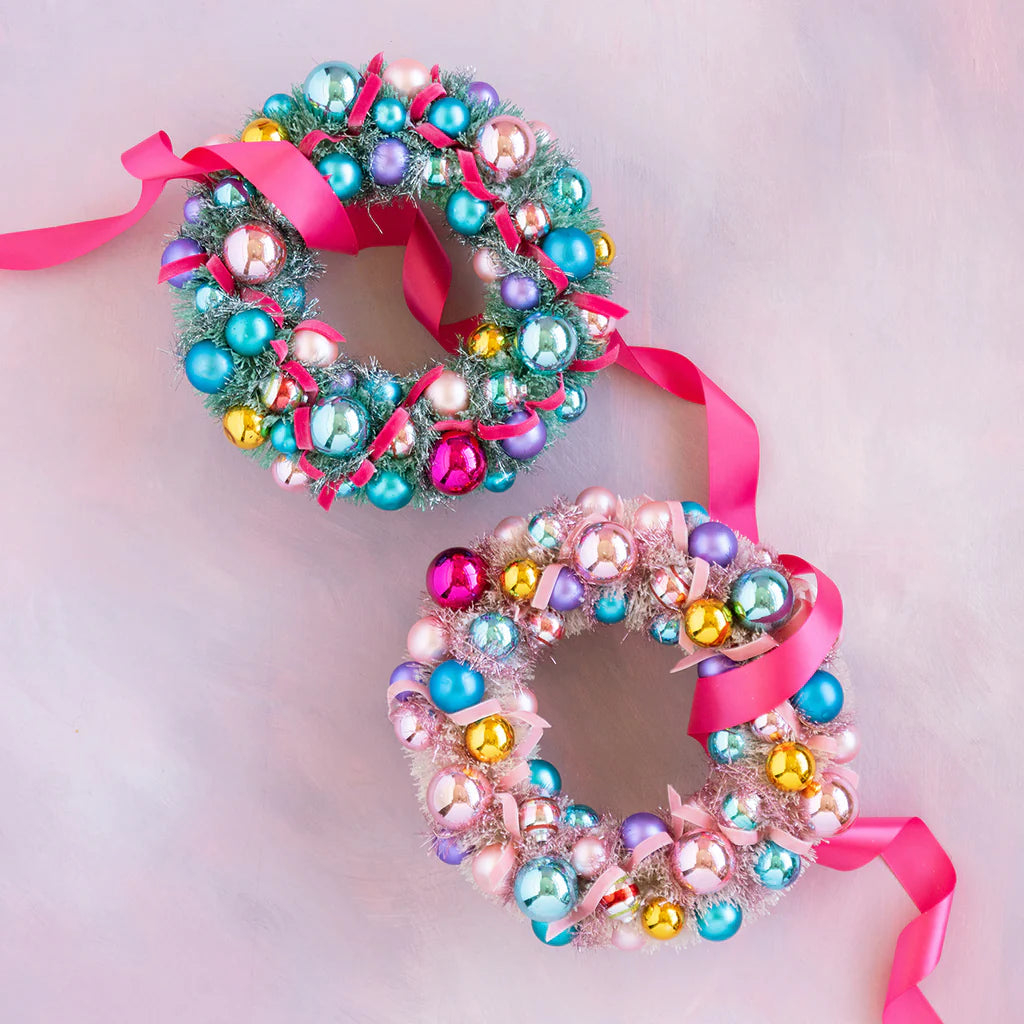 Pastel Ornament Wreath