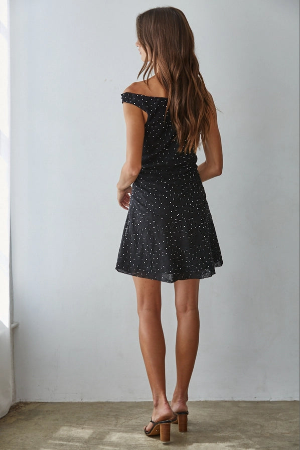 Lindy Black Mini Dress