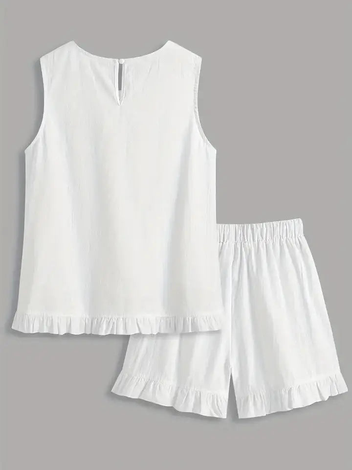 Mia Ruffle Trim Short Set