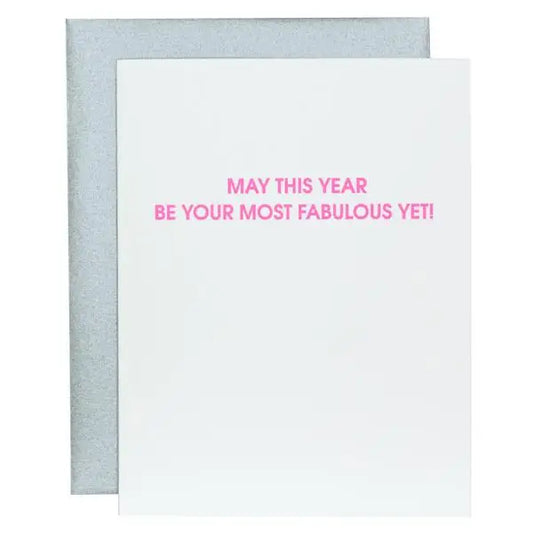 'Most Fabulous Year Yet' Greeting Card