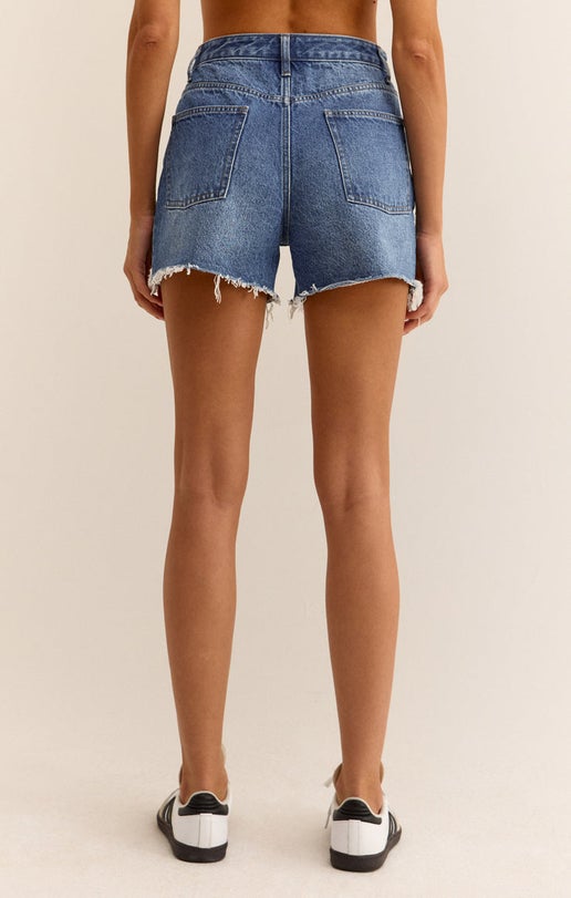 Everyday Denim Shorts-Vintage Indigo