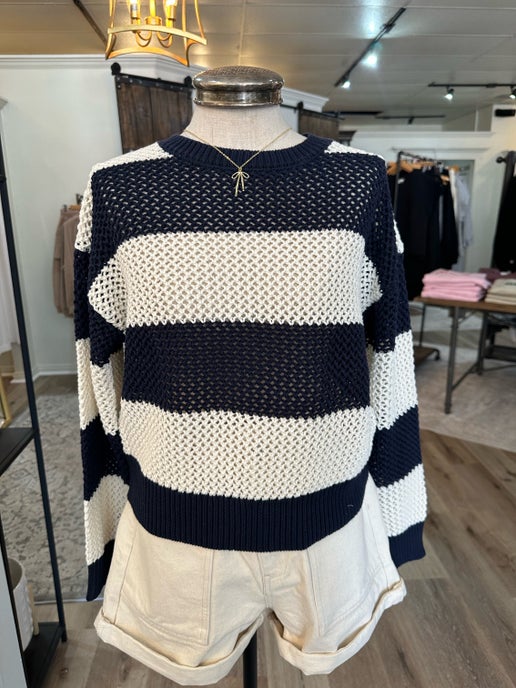 ZSupply Navy Stripe Sweater