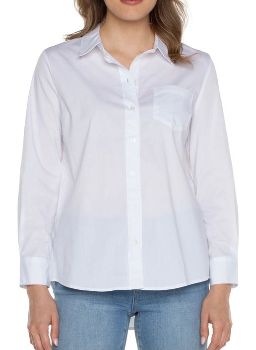 Cleo White Button Up