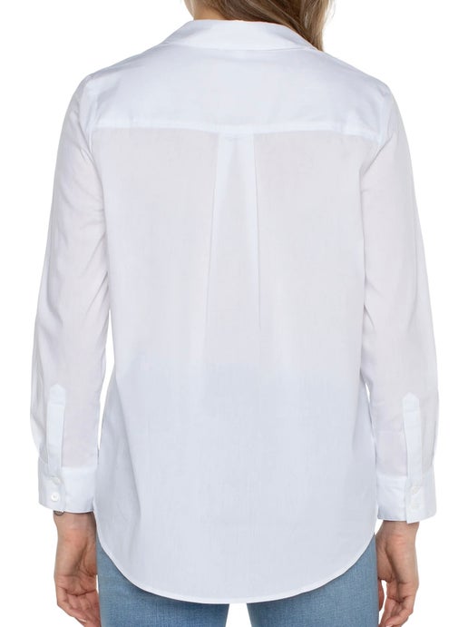 Cleo White Button Up