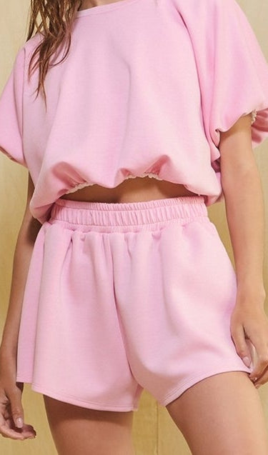 Pink Scuba Shorts